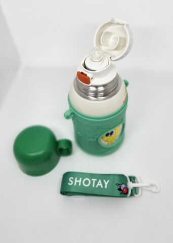 Shotay ST-8817 Cartoon 480ML Termos Matara Yeşil