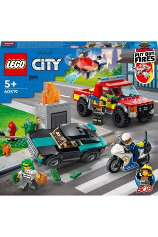 ® City İtfaiye Kurtarma Operasyonu ve Polis Takibi 60319 Yapım Seti (295 Parça)