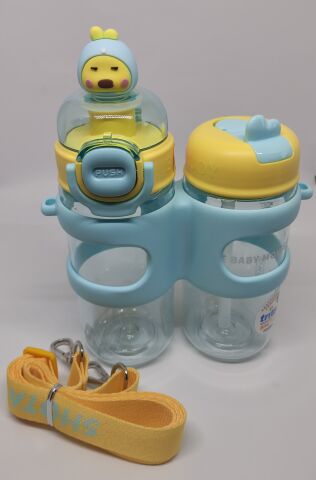 Shotay Çift Gözlü 900Ml Tritan Matara Mavi