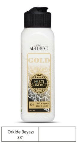 Artdeco Gold Multi-Surface Akrilik Boya 140ml Orkide Beyazı 331