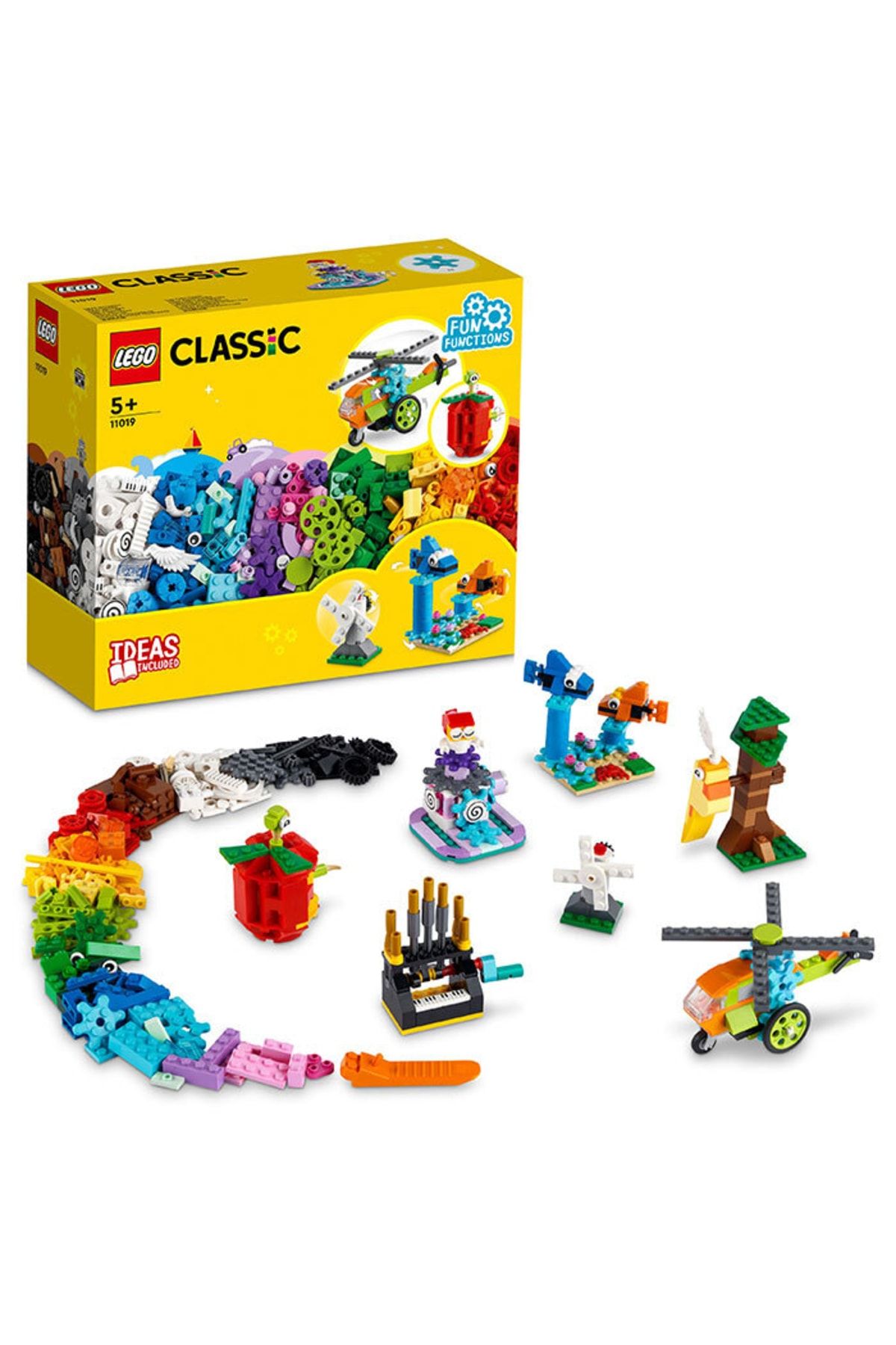 ® Classic Yapım Parçaları ve Fonksiyonlar 11019 - 5 Yaş ve Üzeri İçin Yapım Seti (500 Parça)