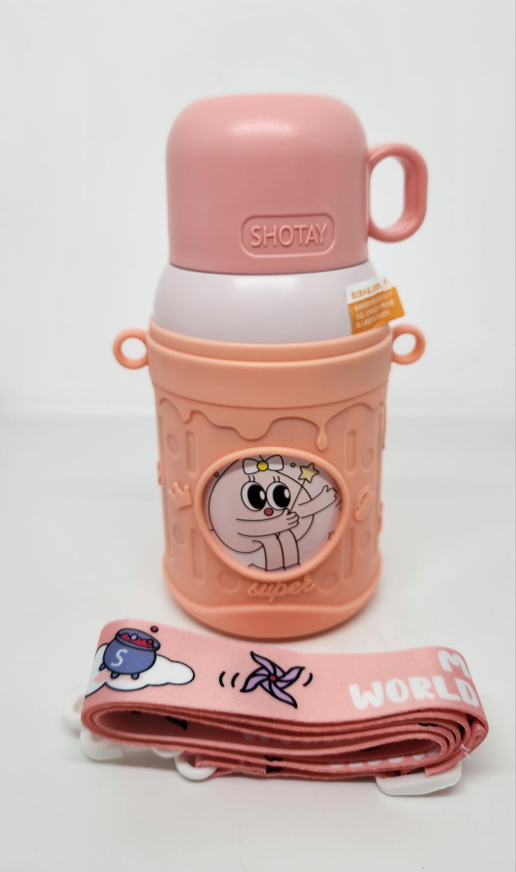 Shotay ST-8817 Cartoon 480ML Termos Matara Pembe