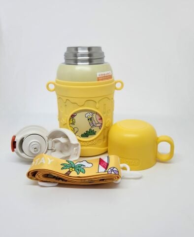 Shotay ST-8817 Cartoon 480ML Termos Matara Sarı