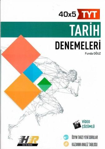 Hız ve Renk Yayınları TYT Tarih 40x5 Denemeleri