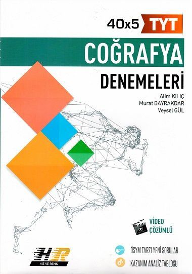 Hız ve Renk Yayınları TYT Coğrafya 40 x 5 Denemeleri
