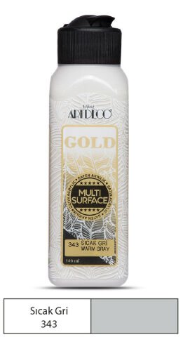 Artdeco Gold Multi-Surface Akrilik Boya 140ml Sıcak Gri 343