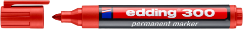 Edding Permanent Markör Kirmizi (e-300)