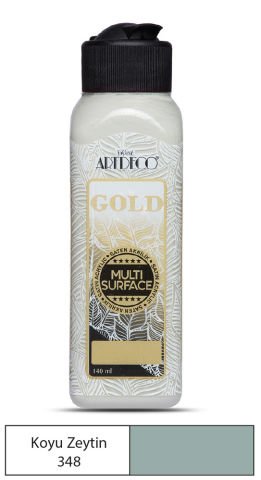 Artdeco Gold Multi-Surface Akrilik Boya 140ml Koyu Zeytin 348