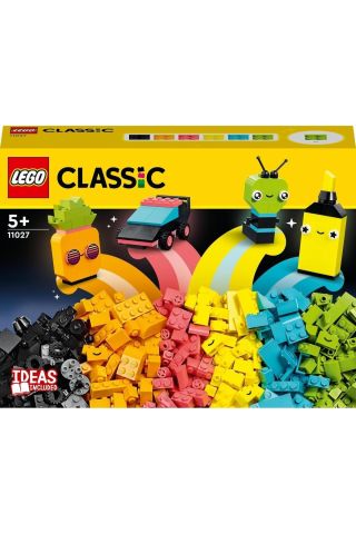 ® Classic Yaratıcı Neon Eğlence 11027 - 5 Yaş ve Üzeri Çocuklar için Yapım Seti (333 Parça)