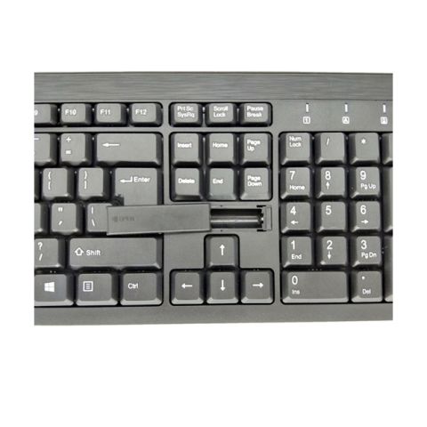 DEXIM KMSW-916 Kablosuz Q Trk Optic Mouse Siyah Multimedya Klavye - Mouse Set