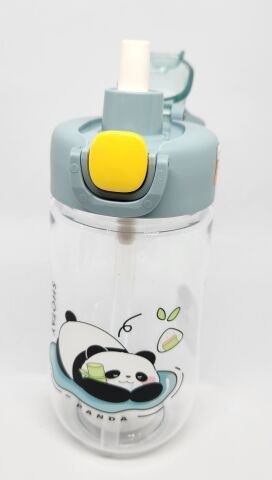 Shotay ST-7011 500ML Pipetli-Pipetsiz Tritan Mavi Şeffaf Matara Taşıma Aparatlı