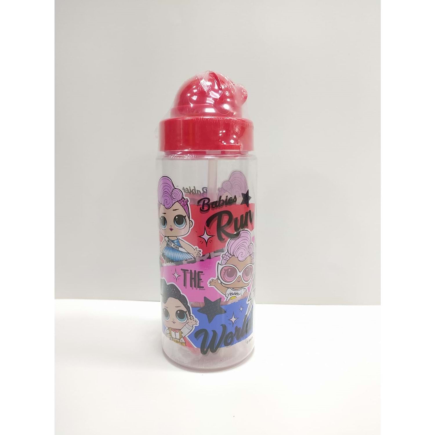 LOL Matara  Şeffaf Gövde500ML Kırmızı LLMAT9812
