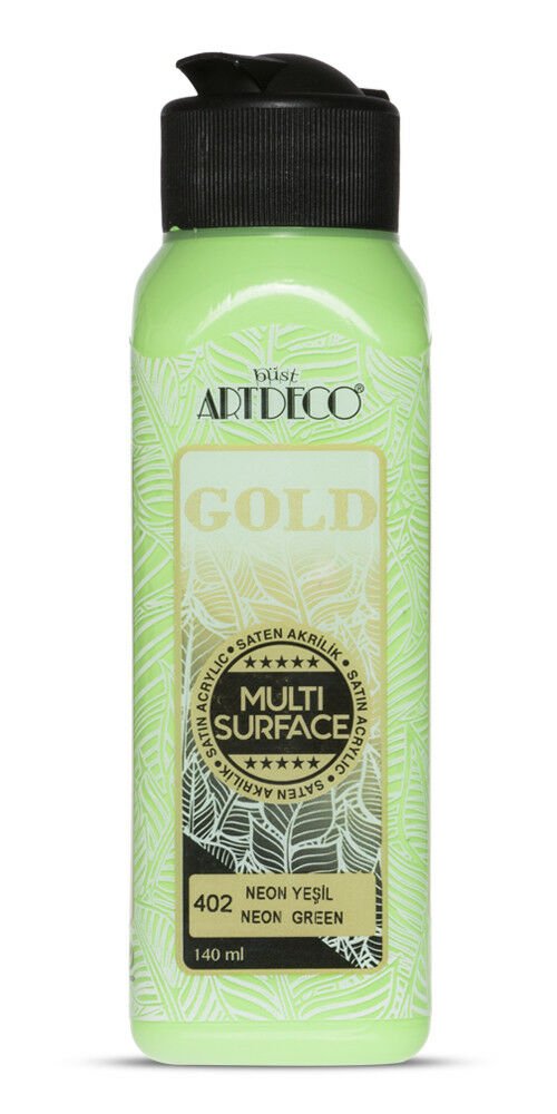 Artdeco Gold Multi-Surface Neon Akrilik Boya 140ml Neon Yeşil 402