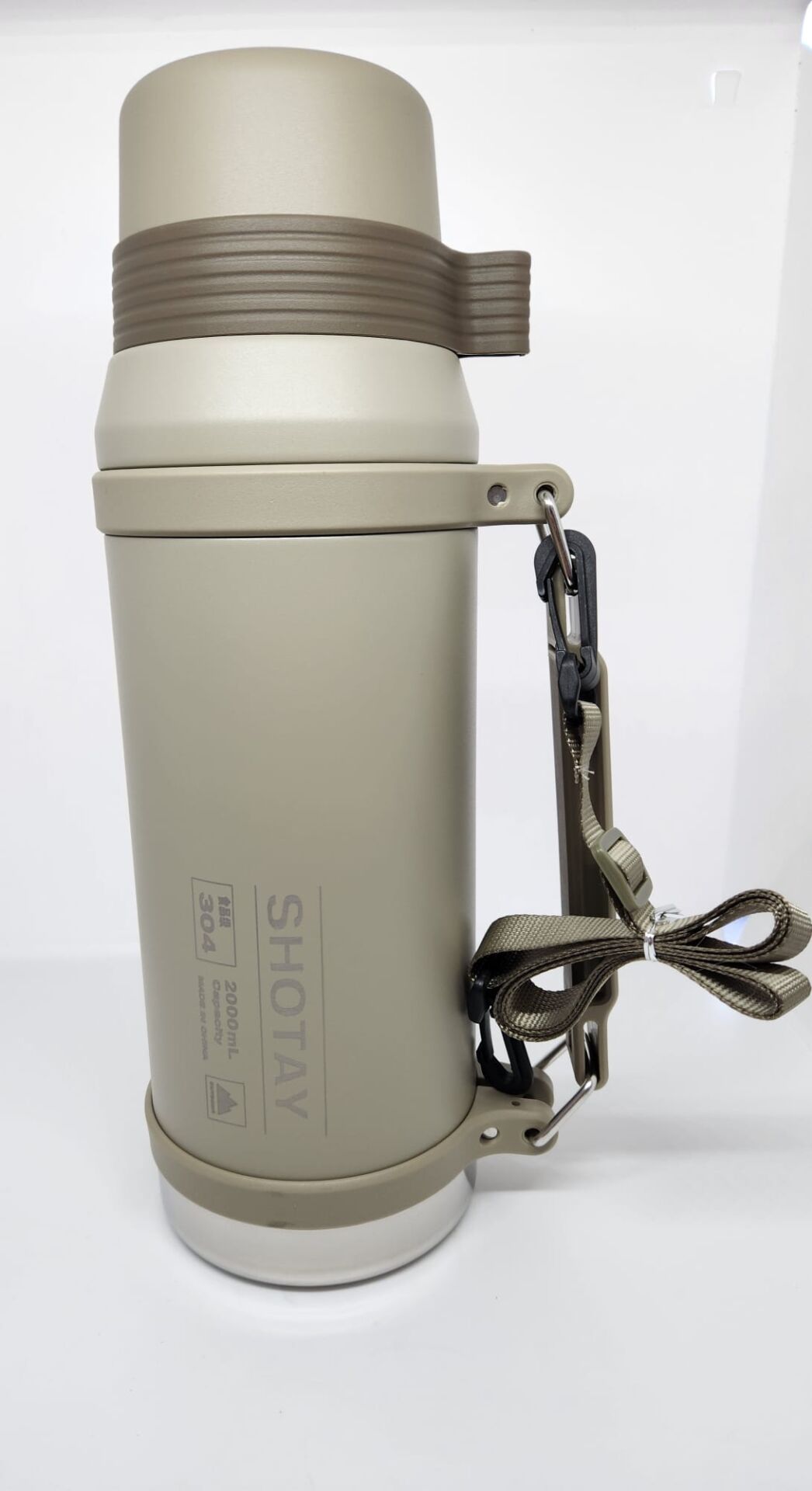 Shotay Vacuum Bottle 2 Lt Vakum Termos ST-8217 Kahverengi