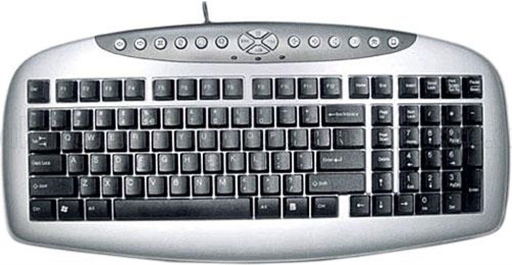 A4-Tech KB-21 Q Ps/2 Multimedya Klavye (KB-21 Q PS/2 SILVER+BLAC)