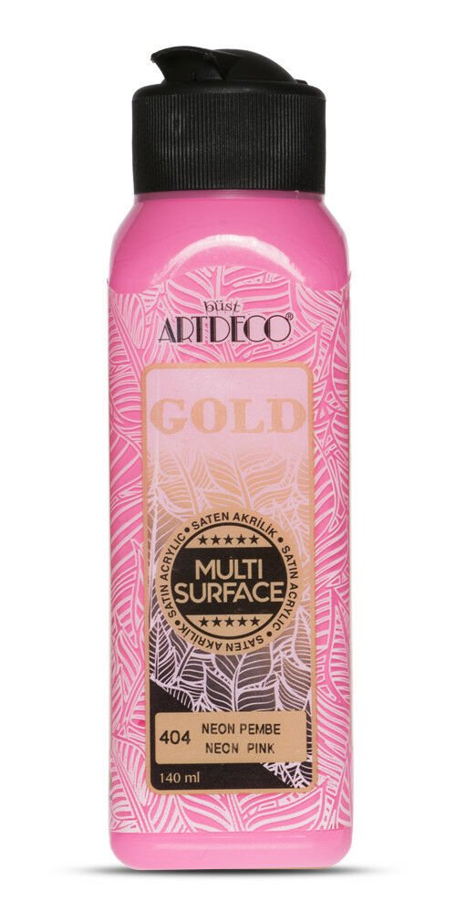 Artdeco Gold Multi-Surface Neon Akrilik Boya 140ml Neon Pembe 404