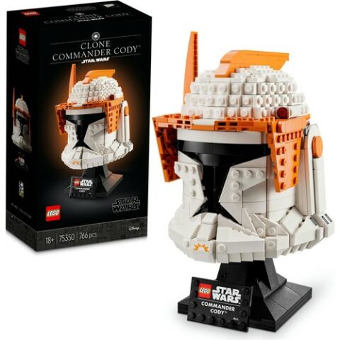 LEGO® Star Wars™ Helmet Klon Komutanı Cody™ Kaskı 75350 - Yetişkinler için Koleksiyonluk Sergileme Modeli Yapım Seti (776 Parça)