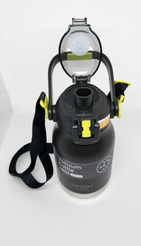 Shotay Phone Holder ST-8250 Kulplu-Askılı Pipetli-Pipetsiz 2 farklı kullanım 1000ml Matara Siyah