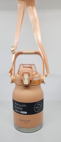 Shotay Phone Holder ST-8250 Kulplu-Askılı Pipetli-Pipetsiz 2 farklı kullanım 1000ml Matara Pembe