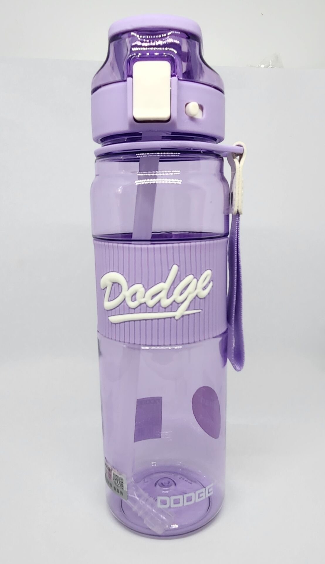 Shotay DL-24638 850ML Pipetli-Pipetsiz Tritan Mor Şeffaf Matara Taşıma Aparatlı