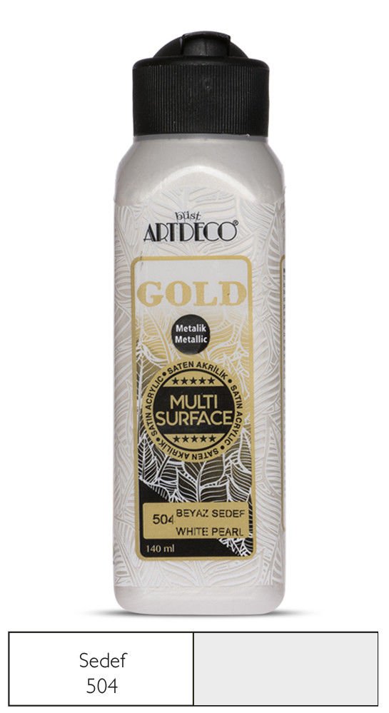 Artdeco Gold Multi-Surface Metalik Akrilik Boya 140ml Sedef