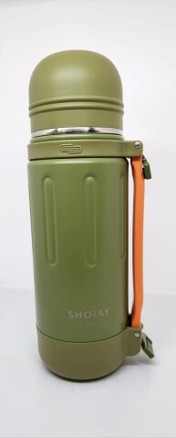 Shotay Take Trıp ST-8255 1200ml Matara Haki-Turuncu