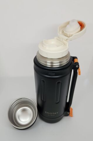 Shotay Take Trıp ST-8255 1200ml Matara Siyah - Turuncu