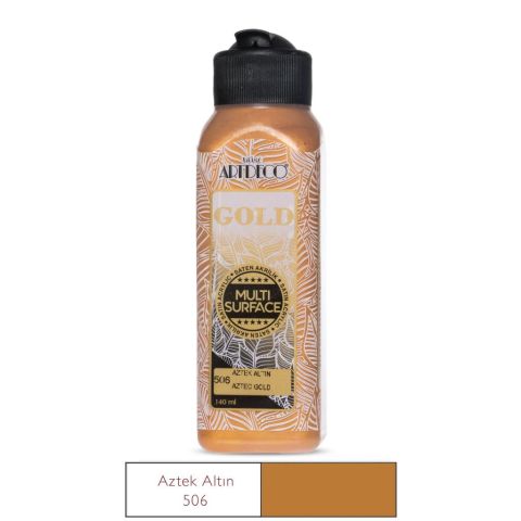Artdeco Gold Multi-Surface Metalik Akrilik Boya 140ml Aztek Altın