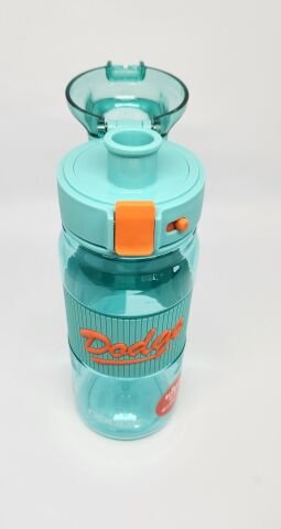 Shotay DL-24637 670ML Pipetli-Pipetsiz Tritan Yeşil Şeffaf Matara Taşıma Aparatlı