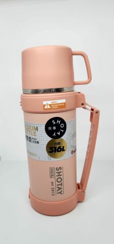Shotay Nature ST-8235 1200ml Termos Matara Pembe