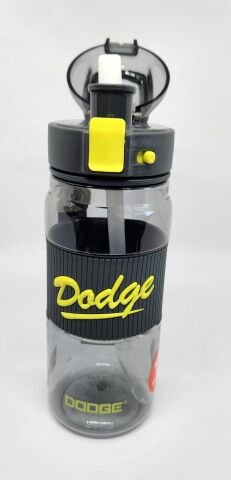 Shotay DL-24637 670ML Pipetli-Pipetsiz Tritan Siyah Şeffaf Matara Taşıma Aparatlı
