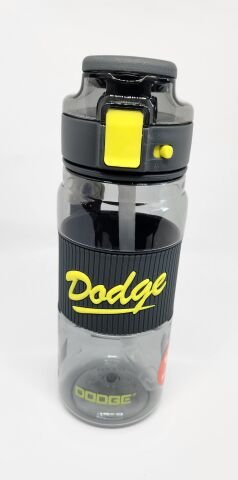Shotay DL-24637 670ML Pipetli-Pipetsiz Tritan Siyah Şeffaf Matara Taşıma Aparatlı
