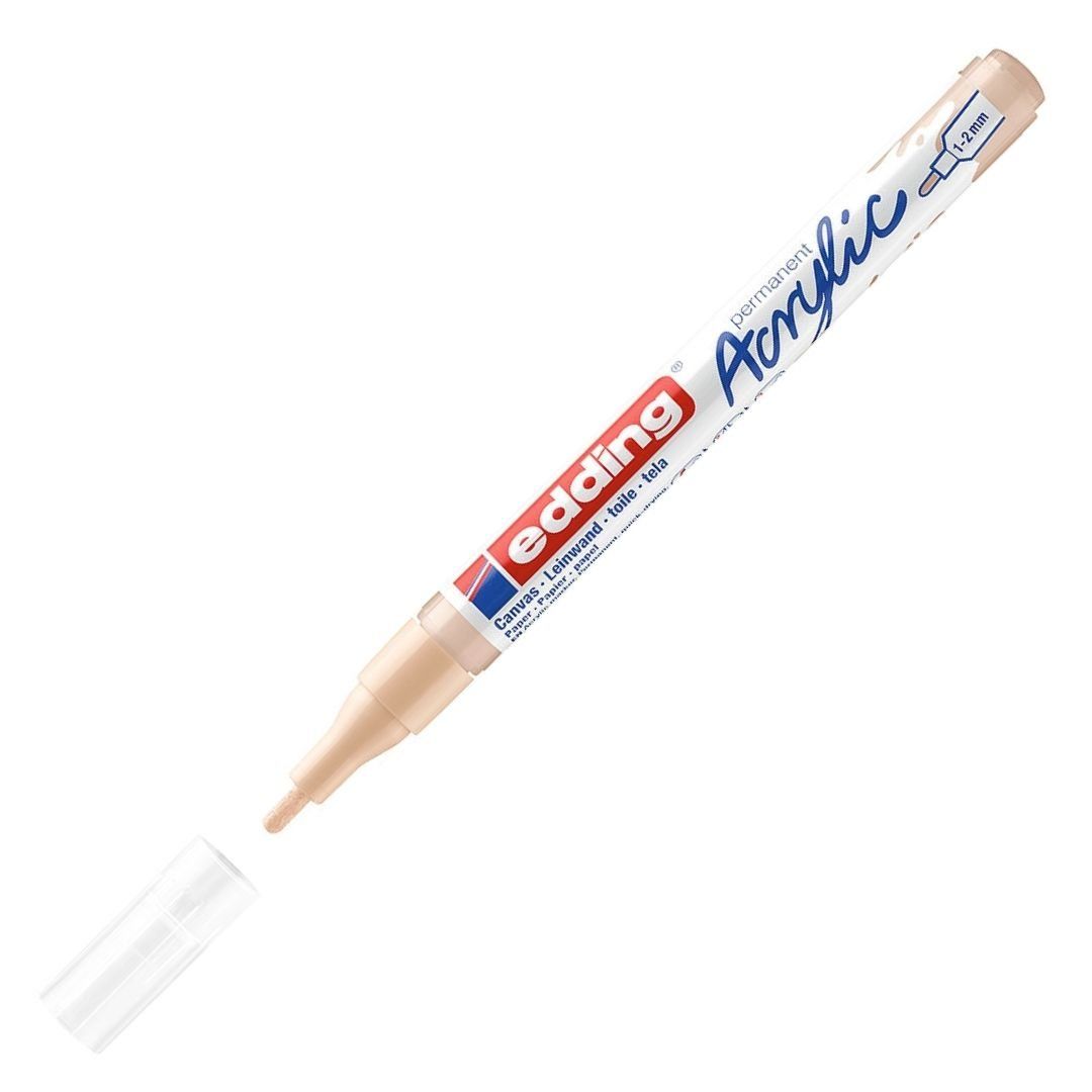 Edding 5300 Akrilik Markör 1-2mm Yuvalak Uç Bej