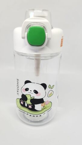 Shotay ST-7011 500ML Pipetli-Pipetsiz Tritan Beyaz Şeffaf Matara Taşıma Aparatlı