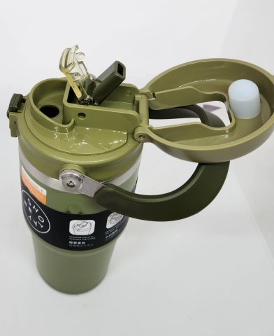 Shotay Journey ST-8166 650ml Çift Kullanımlı Kapak Mug Yeşil