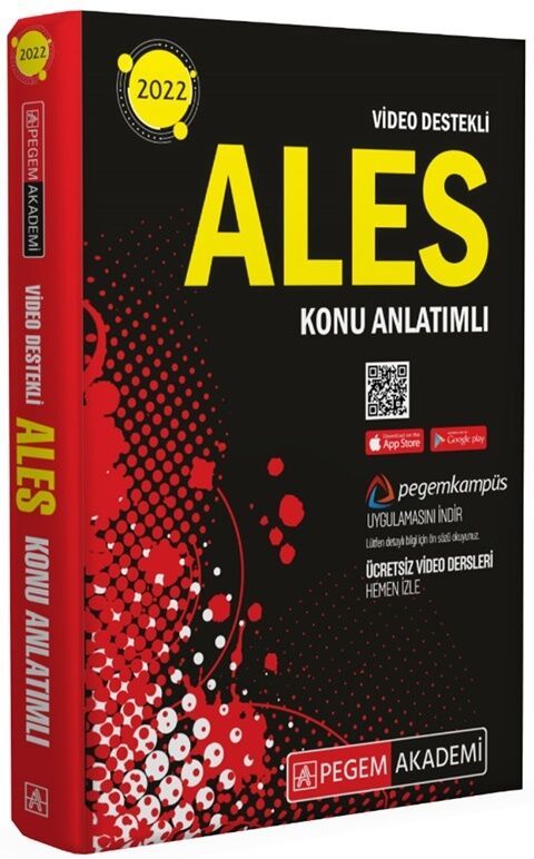 Pegem Yayınları 2022 ALES Konu Anlatımlı Tüm Adaylar İçin Video Destekli