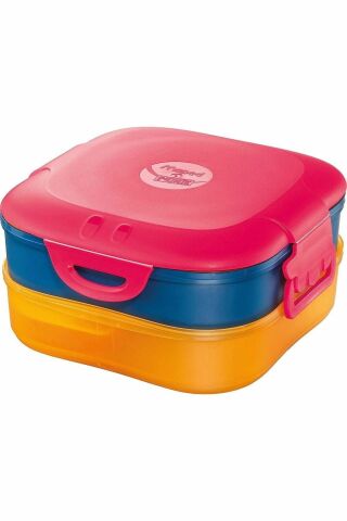 Picnik Lunch Box Yemek Kutusu (Beslenme Kutusu) 3Ü1 Arada 168 X 168 X 89Mm 1.4 Litre Pembe 870701