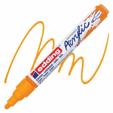 Edding 5100 Akrilik Markör 2-3mm Yuvarlak Uç Güneş Sarısı