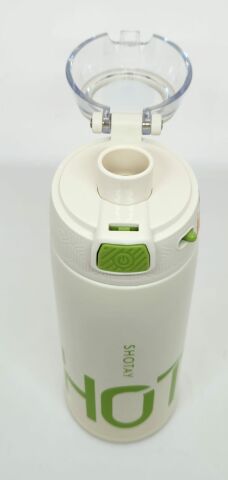 Shotay ST-8137 530ml Şeffaf Kapak Termos Matara Beyaz