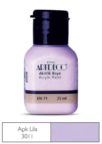 Artdeco Akrilik Boya 25ml Açık Lila 3011