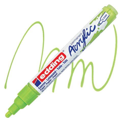 Edding 5100 Akrilik Markör 2-3mm Yuvarlak Uç Pastel Yeşi̇l