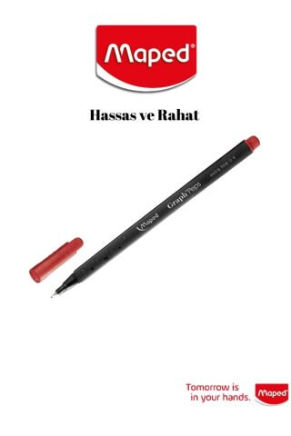 Maped Metal uç Fineliner Graph Peps (0,4 mm. - 4'lü Paket)
