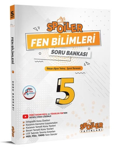 Spoiler Yayınları 5. Sınıf Fen Bilimleri Soru Bankası