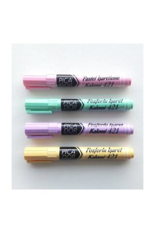 Picador 421 Pastel Hıghlıghter Kalem Karışık 4'lü Kutu