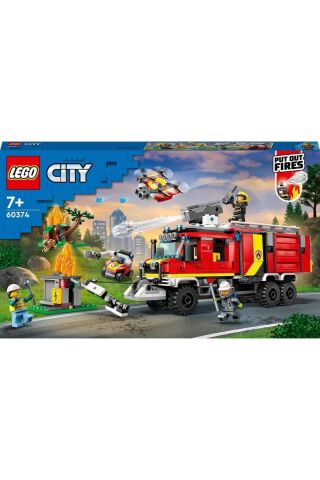 ® City İtfaiye Komuta Kamyonu 60374 - 7 Yaş ve Üzeri Çocuklar için Yapım Seti (502 Parça)