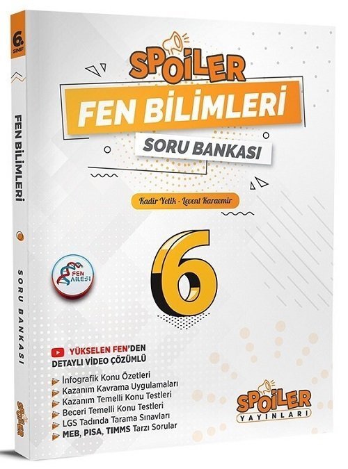 Spoiler Yayınları 6. Sınıf Fen Bilimleri Spoiler Soru Bankası