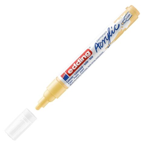 Edding 5100 Akrilik Markör 2-3mm Yuvarlak Uç Pastel Sarı