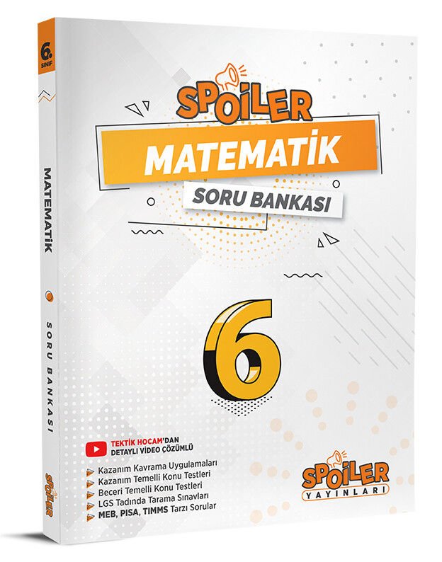 Spoiler Yayınları 6. Sınıf Matematik Soru Bankası