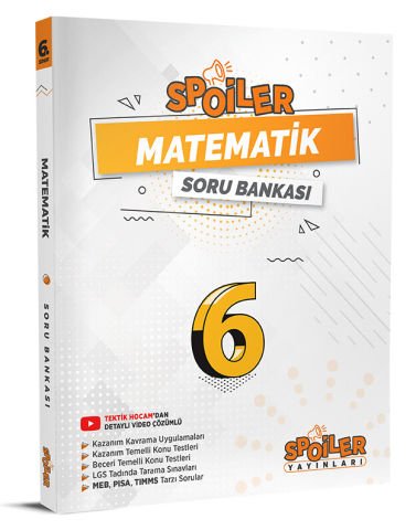 Spoiler Yayınları 6. Sınıf Matematik Soru Bankası