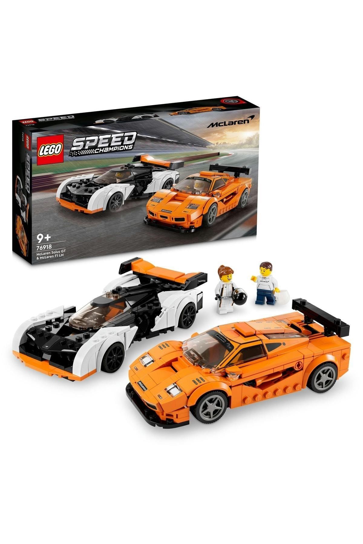 ® Speed Champions McLaren Solus GT ve McLaren F1 LM 76918 - Araba Yapım Seti (581 Parça)
